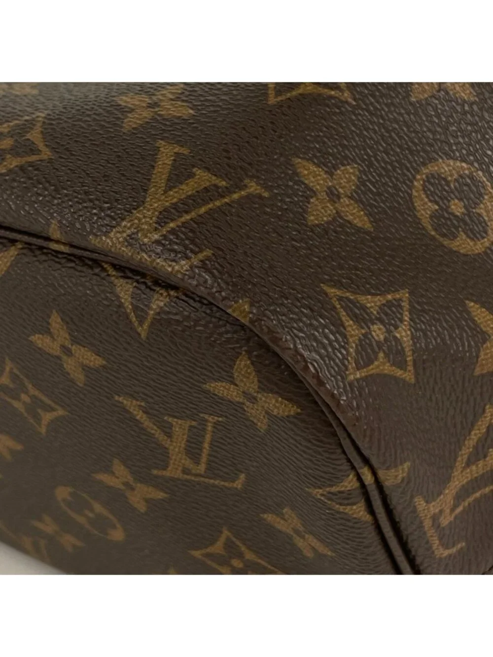 Louis Vuitton Neverfull MM Tote Monogram Brown Cerise